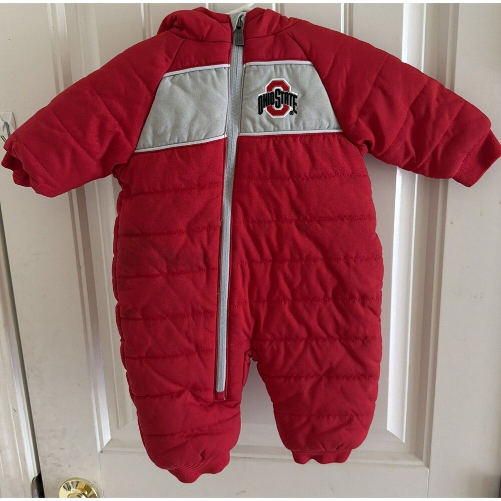 Ohio State Buckeyes Baby Jacket Size 3/6 M Red